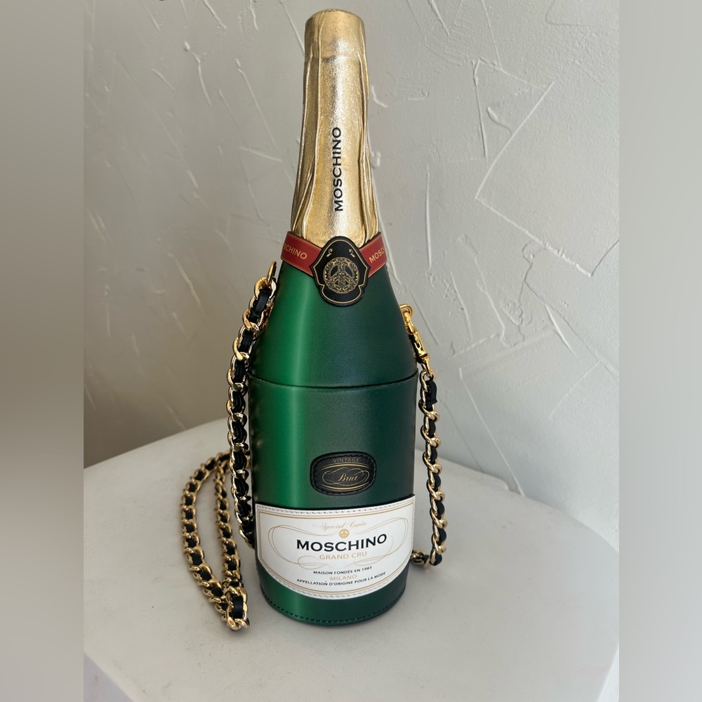 Moschino Champagne Bag Moschino Italy Trompe l'oeil - Picture 5 of 8